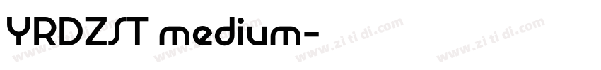 YRDZST medium字体转换